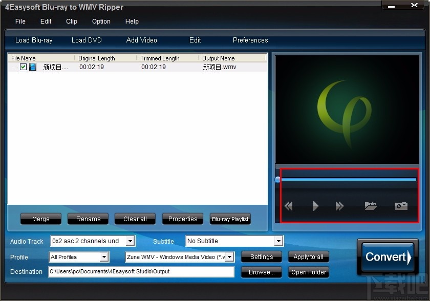 4Easysoft Blu-ray to WMV Ripper(蓝光转WMV工具)