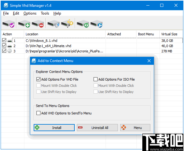 Simple VHD Manager(虚拟硬盘管理器)