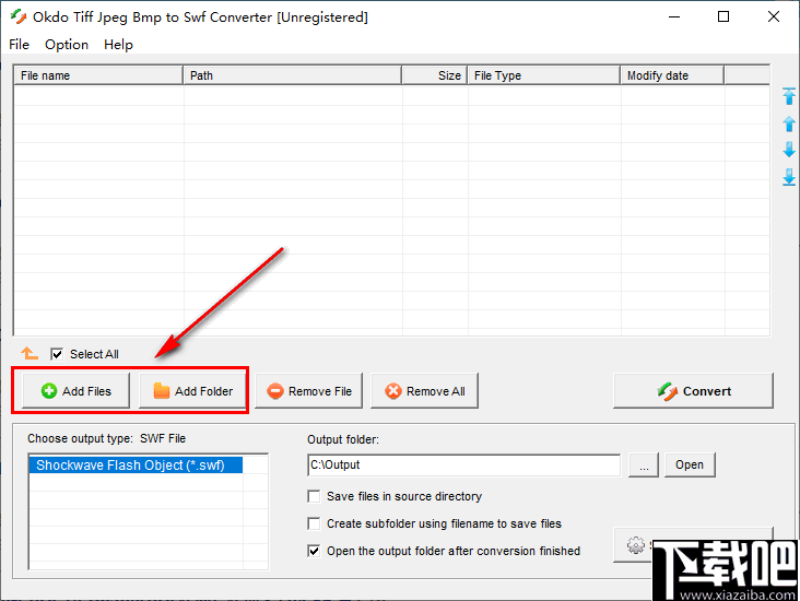 Okdo Tiff Jpeg Bmp to Swf Converter(图片转swf转换器)