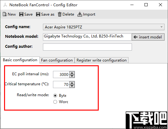 NoteBook FanControl(笔记本风扇控制)