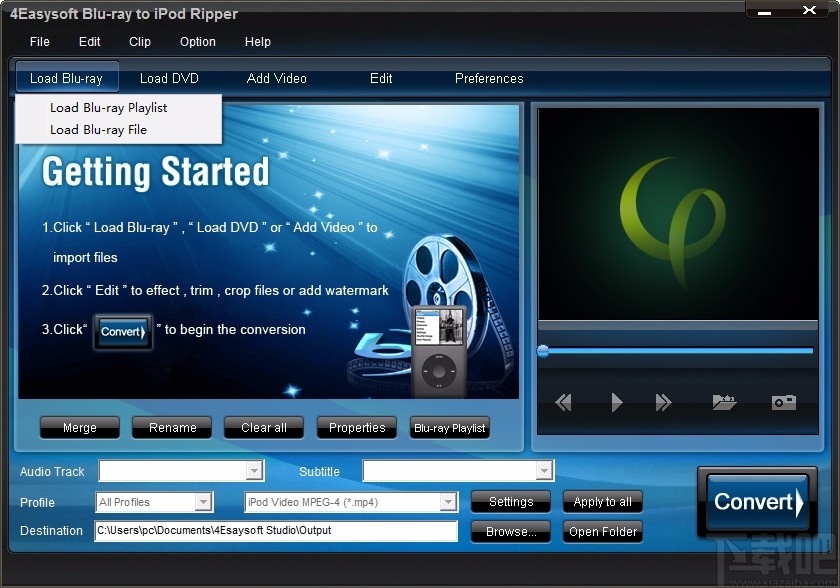 4Easysoft Blu-ray to iPod Ripper(蓝光转iPod转换器)