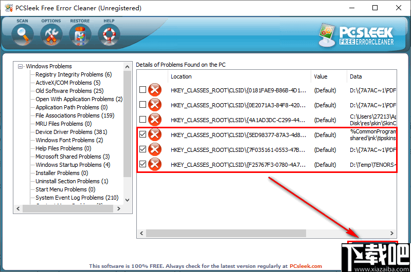 PCSleek Error Cleaner(注册表修复工具)