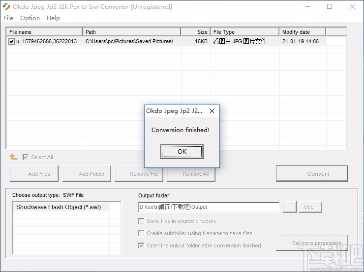 Okdo Jpeg Jp2 J2k Pcx to Swf Converter