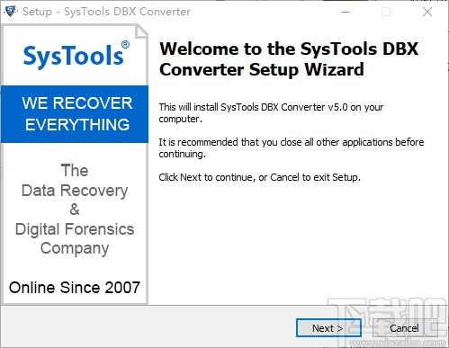 SysTools DBX Converter(DBX格式转换工具)