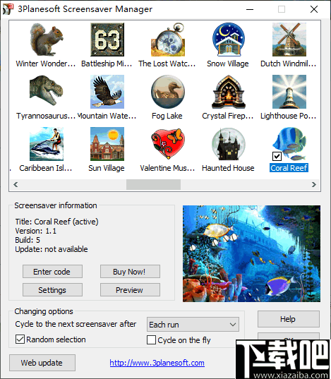 Coral Reef 3D Screensaver(珊瑚礁3D屏幕保护程序)