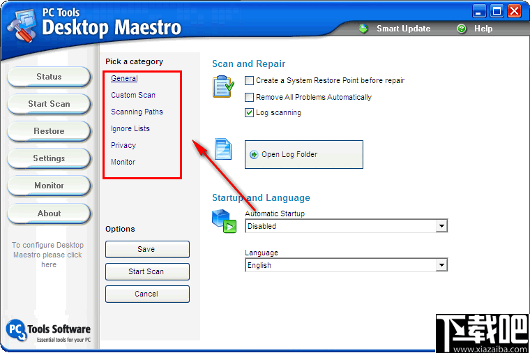 Desktop Maestro(多合一注册表清理/系统监视/隐私清理工具)