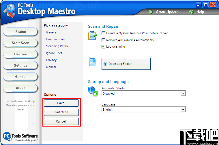 Desktop Maestro(多合一注册表清理/系统监视/隐私清理工具)