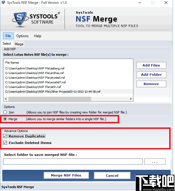 SysTools NSF Merge(NSF文件合并工具)