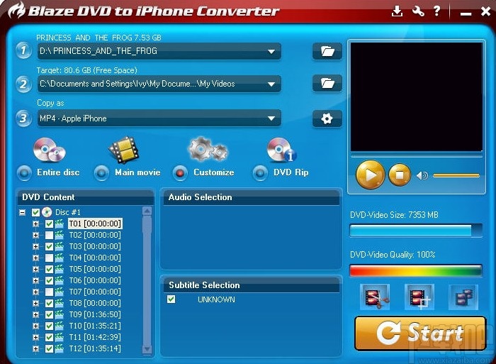 BlazeVideo DVD to iPhone Converter(DVD视频转换)