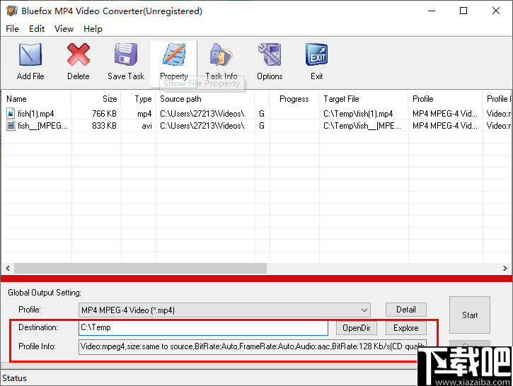Bluefox MP4 Video Converter(mp4视频格式转换器)