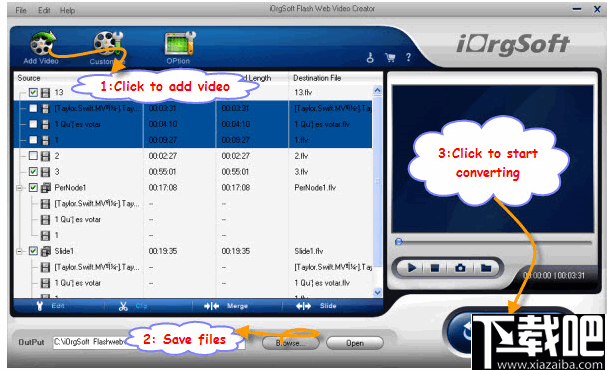 iOrgsoft Flash Web Video Creator(多功能视频格式转Flash工具)