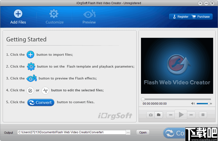 iOrgsoft Flash Web Video Creator(多功能视频格式转Flash工具)