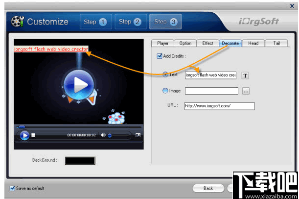 iOrgsoft Flash Web Video Creator(多功能视频格式转Flash工具)