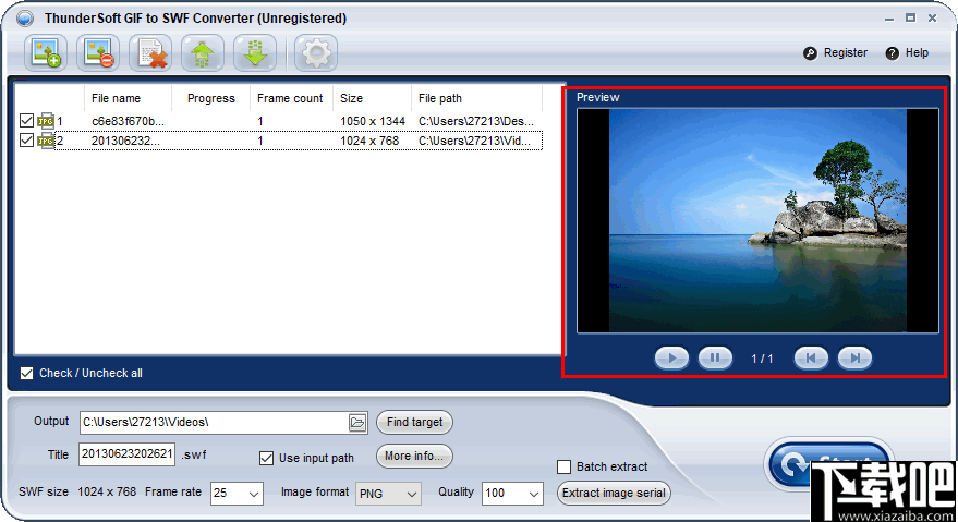 ThunderSoft GIF to SWF Converter(GIF转SWF转换器)