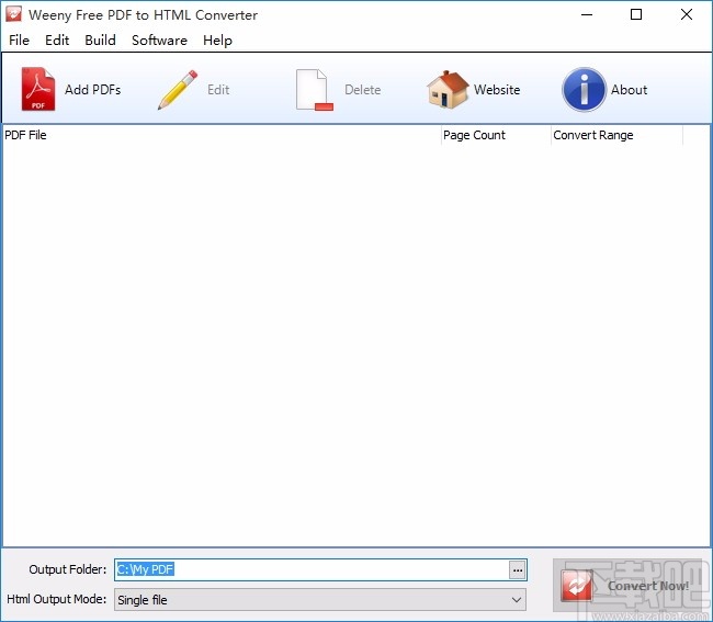 Weeny Free PDF to HTML Converter(PDF转HTML转换器)