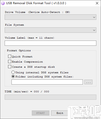 USB Removal Disk Format Tool(格式化修复U盘)