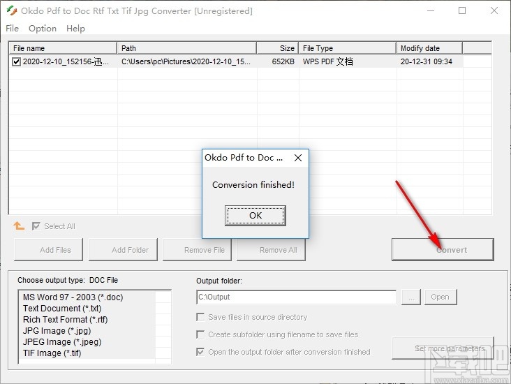 Okdo Pdf to Doc Rtf Txt Tif Jpg Converter