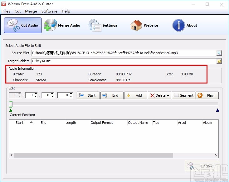 Weeny Free Audio Cutter(音频剪切器)