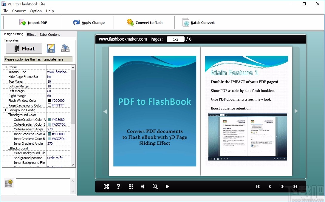 PDF to FlashBook(pdf转flash软件)