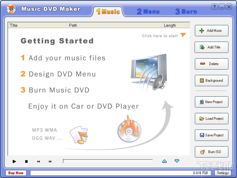 Music DVD Maker(DVD音乐制作)