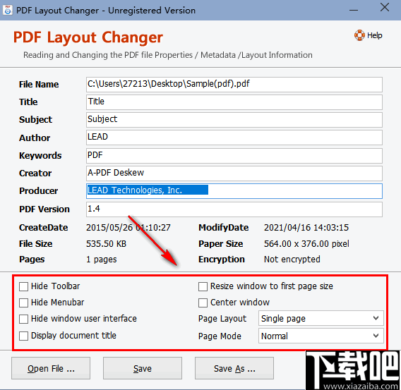 PDF Layout Changer(PDF元数据修改工具)