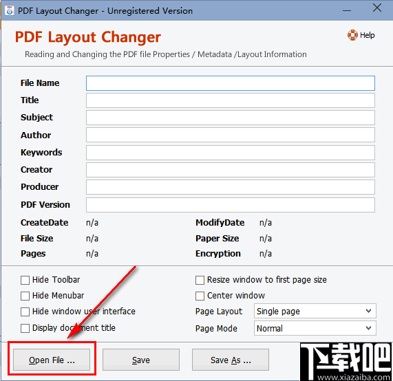 PDF Layout Changer(PDF元数据修改工具)