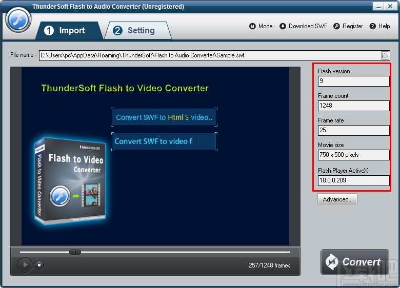 ThunderSoft Flash to Audio Converter(flash转音频软件)