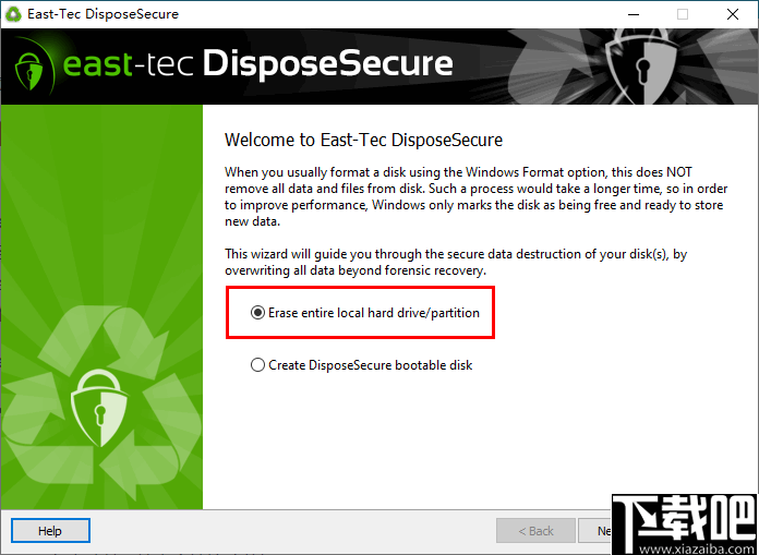 east-tec DisposeSecure(多功能磁盘数据擦除工具)