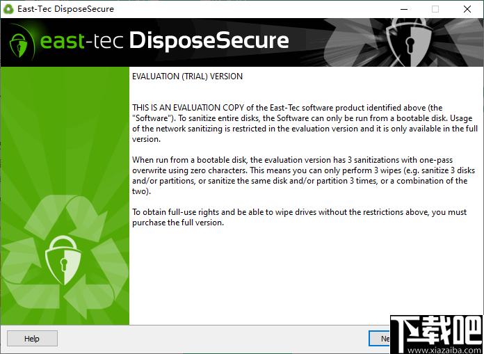 east-tec DisposeSecure(多功能磁盘数据擦除工具)