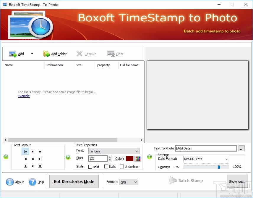 Boxoft TimeStamp to Photo(图片时间戳添加软件)