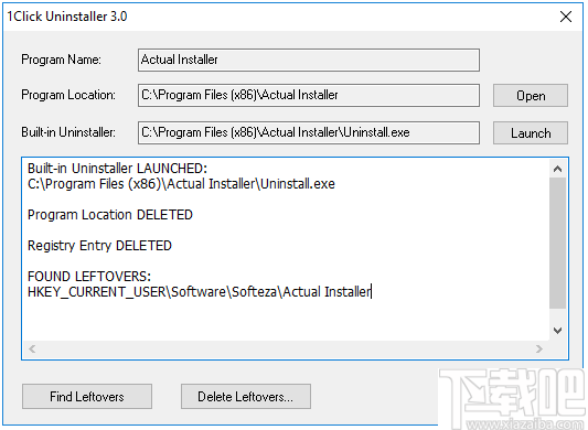 1Click Uninstaller(软件卸载工具)