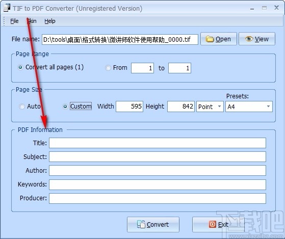 TIF to PDF Converter(TIF转PDF转换器)