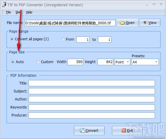 TIF to PDF Converter(TIF转PDF转换器)