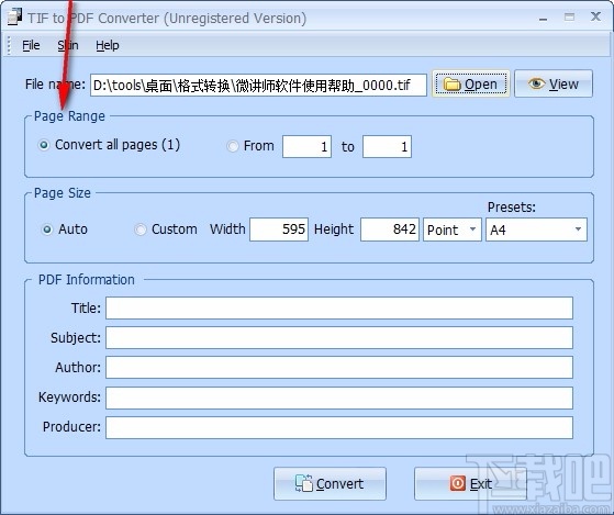 TIF to PDF Converter(TIF转PDF转换器)