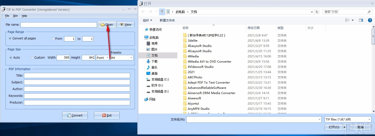 TIF to PDF Converter(TIF转PDF转换器)