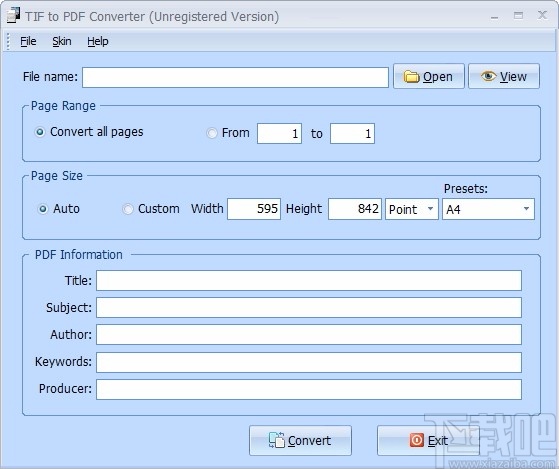 TIF to PDF Converter(TIF转PDF转换器)