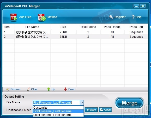 4Videosoft PDF Merger(PDF文件合并工具)