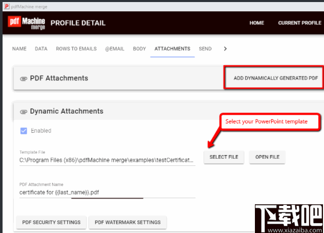 PdfMachine merge(PDF邮件附件合并软件)