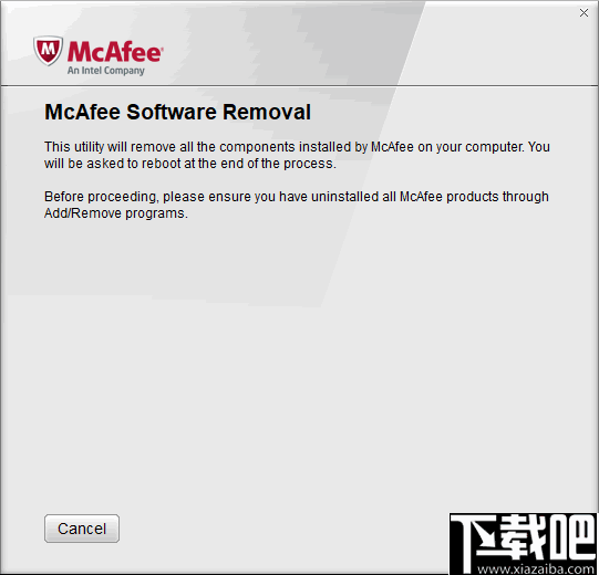 McAfee Consumer Product Removal Tool(McAfee软件卸载工具)