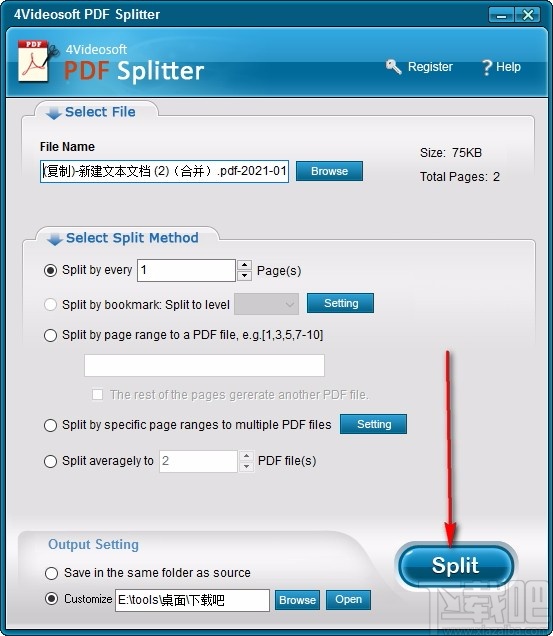 4Videosoft PDF Splitter(PDF分割工具)