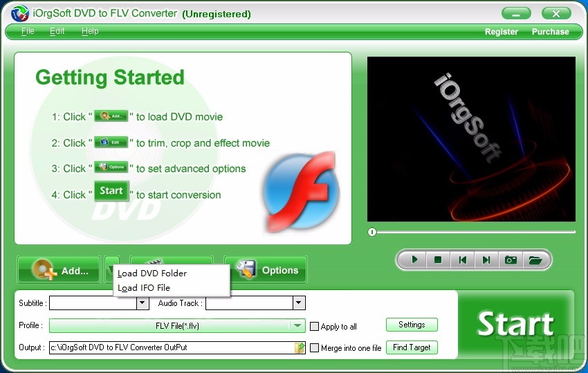 iOrgSoft DVD to FLV Converter(DVD转FLV转换器)