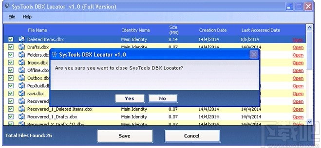 SysTools DBX Locator(DBX文件查找工具)