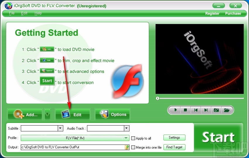 iOrgSoft DVD to FLV Converter(DVD转FLV转换器)