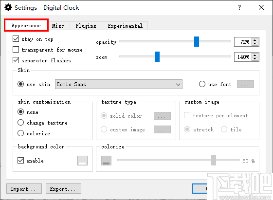 digital clock(桌面数字时钟)