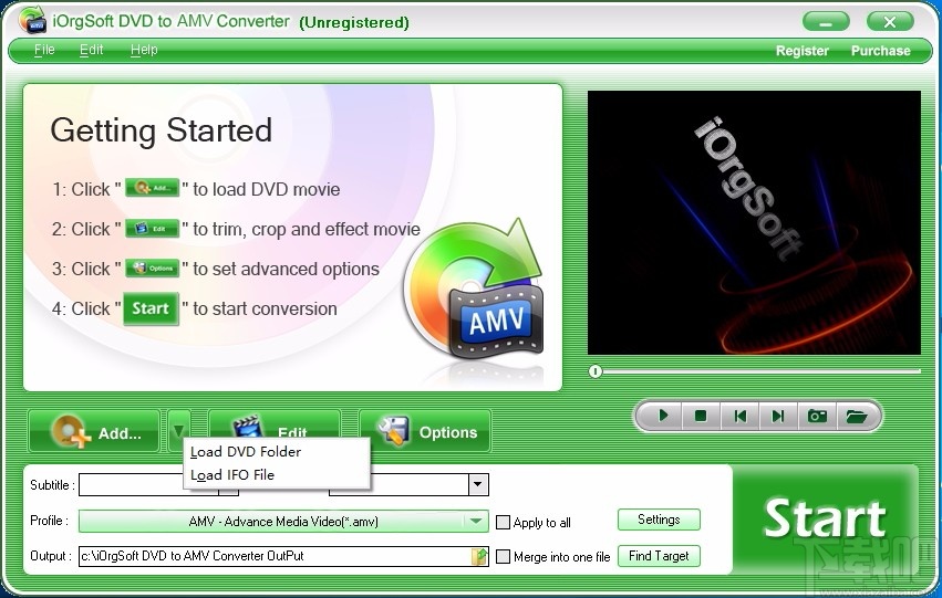 iOrgSoft DVD to AMV Converter(DVD转AMV格式转换器)