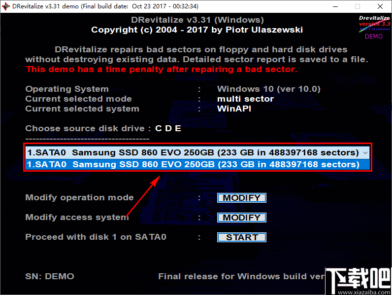 Drevitalize(硬盘坏道修复工具)