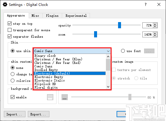 digital clock(桌面数字时钟)