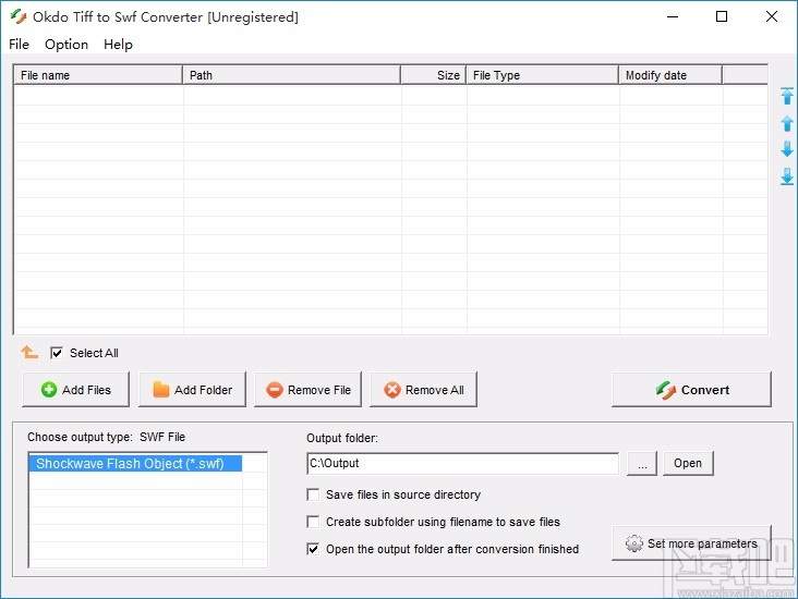 Okdo Tiff to Swf Converter(Tiff图像转Swf工具)