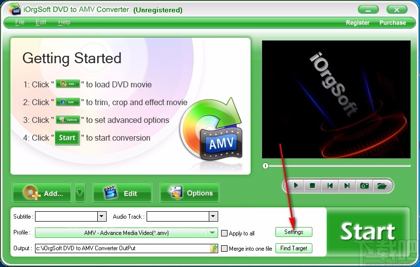 iOrgSoft DVD to AMV Converter(DVD转AMV格式转换器)