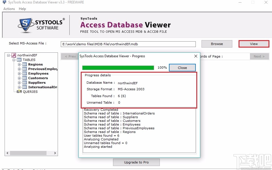 SysTools Access Database Viewer(数据库查看器)